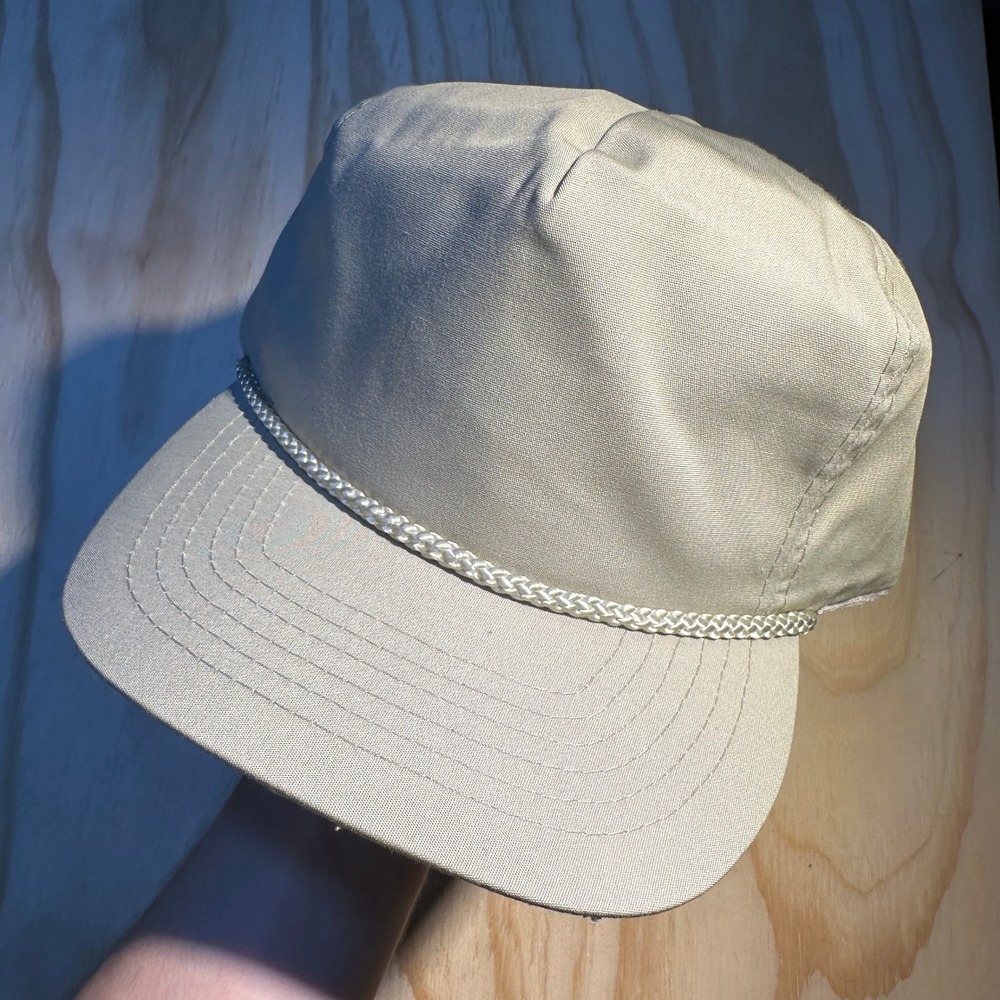 Otto Cap Khaki Golf Rope Hat Adjustable Vintage Style 5 Panel Baseball Cap OSFM